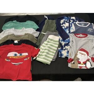 Mixed Brands 17pc Clothes Lot Boys 4T Multicolor Disney Cars Star Wars Toy Story